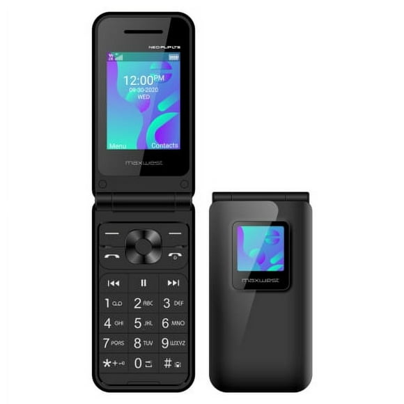 Maxwest Neo Flip Phone 4G LTE - Black - Brand New
