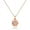 Rose Gold, variant on Rose Gold Plated Dainty Daisy Flower Necklace Cubic Zirconia Sun Flower Pendant Chrysanthemum Clavicle Necklace Y900-Rose gold