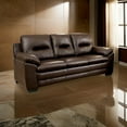thumbnail image 6 of Contemporary Sofa In Leatherette With Tufted Back Brown, 6 of 6