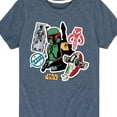 thumbnail image 3 of Star Wars - Boba Fett Stickers - Toddler And Youth Short Sleeve Tee, 3 of 5