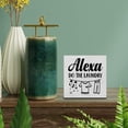 thumbnail image 3 of Zomyto 5"x5" Country Laundry Room Wood Box Sign Decor Desk Sign Alexa Do the Laundry Wooden Box Block Sign, 3 of 5