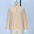 thumbnail image 5 of Karight Womens Button Down Shirt Long Sleeve Blouse, 5 of 7