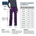 thumbnail image 4 of Cherokee Workwear Professionals Women's Scrubs Pant Mid Rise Straight Leg Pull-On Cargo WW170, 4 of 6