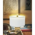 thumbnail image 3 of White Linen Shallow Drum Premiere Lampshade 18x18x10, 3 of 5