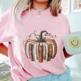 thumbnail image 3 of Pumpkin Book Stack T-Shirt, Fall Reading Lover Tee, Cozy Autumn Pumpkin and Books Graphic Shirt, Bookworm Gift for Halloween Season, 3 of 7