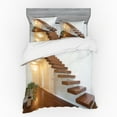 thumbnail image 2 of Modern Duvet Cover Set, Contemporary Hall in a Spacious Apartment, Bedding Set with Shams and Fitted Sheet, 3 Sizes, by Ambesonne, 2 of 3
