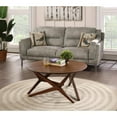 thumbnail image 3 of Boraam Sydney Adjustable Round Wood Dining/Coffee Height Table - Chestnut Wire-Brush Finish, 3 of 9