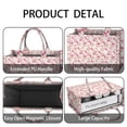 thumbnail image 4 of Large Capacity Tote Bag,Pink Bows and Baseballs Pattern Handbag Fashion Luxury Tote Bag,15.7"x13"x 5.1" Inches,Laptop Compatible, 4 of 6