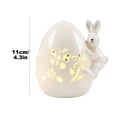 thumbnail image 3 of Weloille Ceramic Rabbit Night Light 1 Piece, Cute Bedroom Creative Hollow Night Light, Soft Glow for Relaxing Sleep Environment, 3 of 5