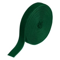Uxcell Velvet Ribbon 3/4 Inch x 5 Yard Single Face Spool Silky Velvet Fabric for Bouquets DIY Crafts Gift Wrapping Wedding Party Deep Green