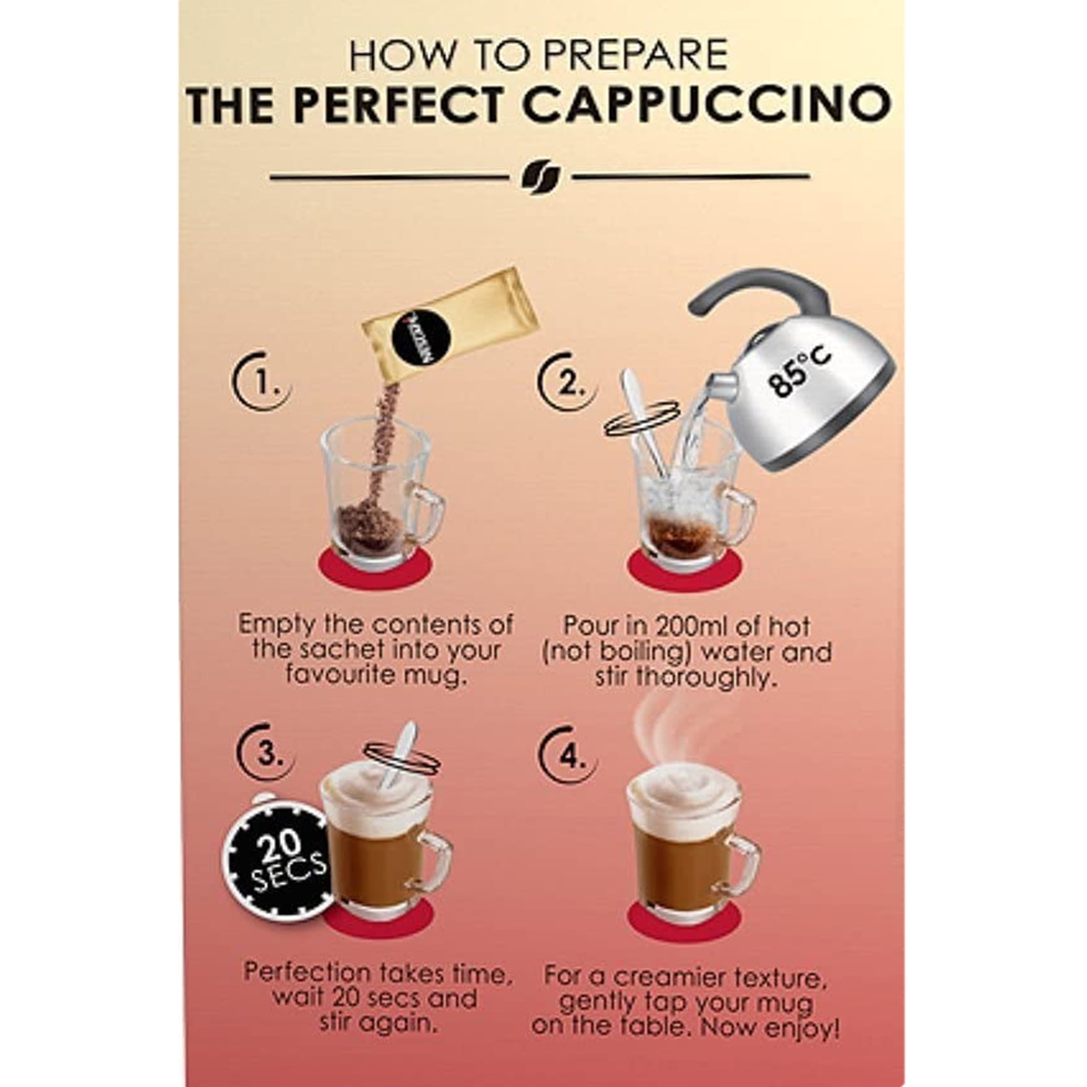 NESCAFÃ‰ Gold Cappuccino Instant Coffee, Velvety Froth, 8 Sachets