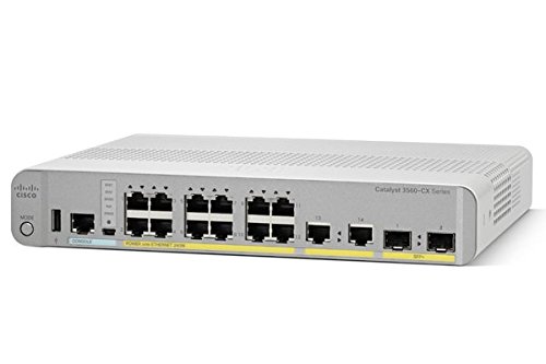 Cisco Catalyst 3560cx-8pt-s Switch 10 Ports Manageable 10 100 1000base-tx Uplink Port 8 X Network, 2 X Uplink Twisted... by Cisco