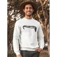 thumbnail image 2 of Alligator Pencil Drawing Sweatshirt Men -Image by Shutterstock, Male Large, 2 of 4