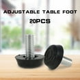 Gpoty 20 Pack Adjustable Leveling Feet Screw Table Foot Furniture M8
