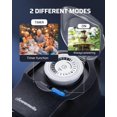 thumbnail image 3 of 2 Pack Mechanical Light Timer for Outdoor Lighting, 24-Hour Plug in Timer, Heavy Duty Programmable Timer Switch with 2 Grounded Outlets for Holiday String Lights, 15A 1/2HP UL Listed Black, 3 of 7