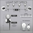 thumbnail image 4 of Wintergreen Lighting G50 Shatterproof FlexFilament Warm White LED Pathway Light Kit, 25 Lights, 25 ft, 4 of 7