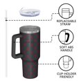 thumbnail image 4 of Green and Red Christmas Plaid Pattern Tumbler with Handle and Lid,40oz Double Wall Vacuum Insulated Tumbler,Cups Gift for Women and Men, 4 of 7