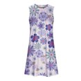thumbnail image 3 of WILLBEST Vestidos De Verano Para Mujer, Vestido Informal De Verano Con Estampado Para Playa, Elegante, Flotante, De Longitud Media, Con Cuello Redondo Y Sin Mangas, 3 of 3