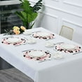thumbnail image 7 of 15.4inch Round Placemats, DIY Printing Design, Suitable for Kitchen, Table Party Decoration Elegant Seamless Pattern, 7 of 7