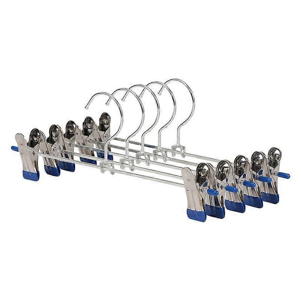 Metal stainless steel high manganese steel pants clip pants rack clothes rack household non-slip skirt clip pants rack