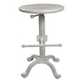 thumbnail image 5 of Contemporary Home Living Adjustable Round Top Barstool - 30" - White, 5 of 9