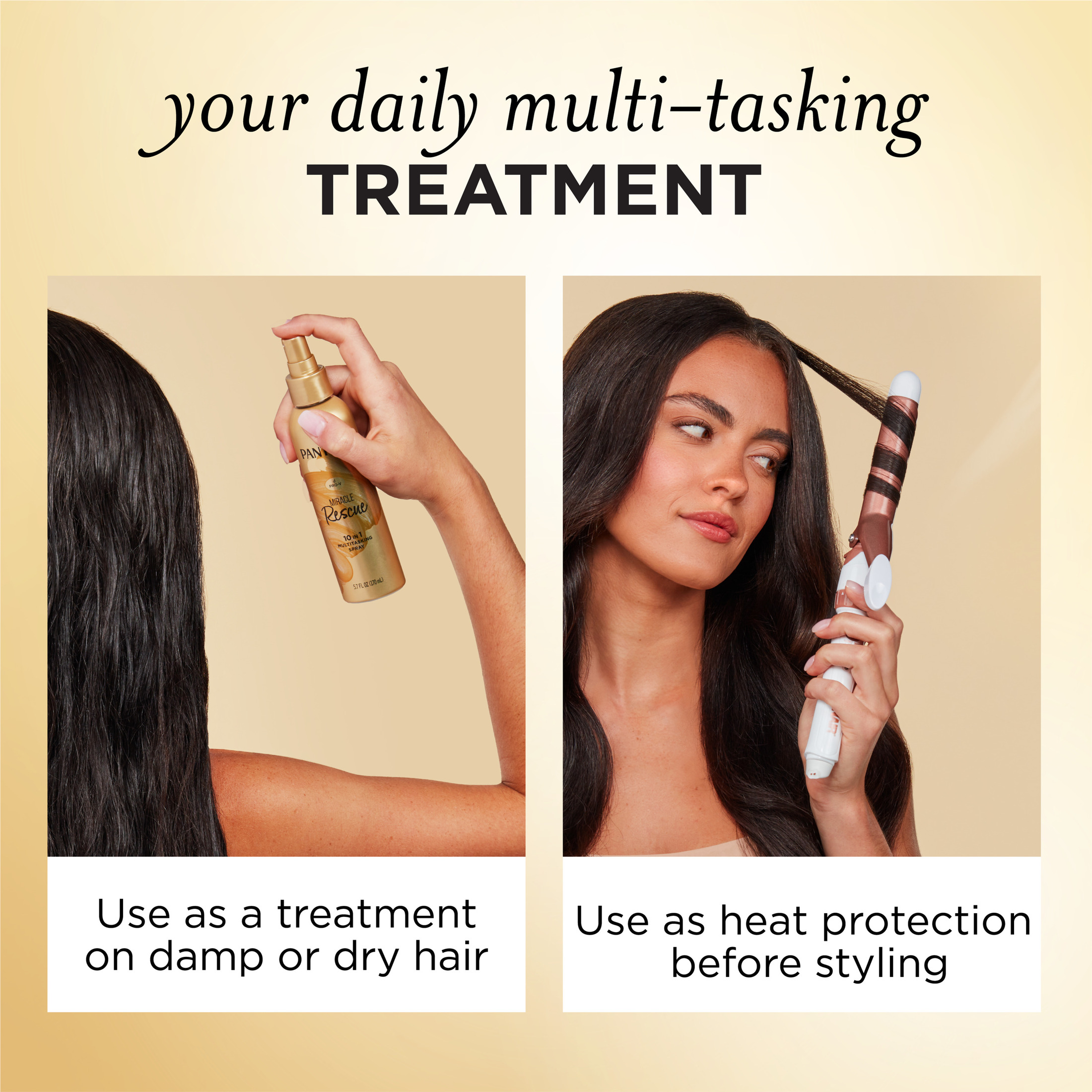 Pantene Miracle Rescue 10-in-1 Multitasking Leave-In Conditioner Spray, 5.7 fl oz photo 6