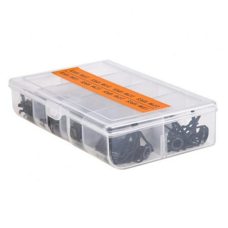 

80pcs Black Multi-Gauge Sea Rod Guide Ring Set Boxed Stainless Steel Ceramic Road Trip Guide Ring