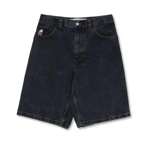 Street Polar Big Boy Pantalones cortos de mezclilla Y2K Pantalones Hip Hop Gráficos de dibujos animados Bordado Retro Azul