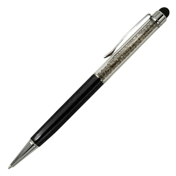 Crystal Stylus Ball Point Pen - Black
