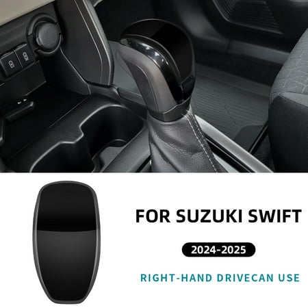 For Suzuki SWIFT 2017-2025 Suzuki Fronx 2024 2025 Glossy Black Carbon Fiber Style ABS Car Gear Head Shift Knob Handle Sticker.