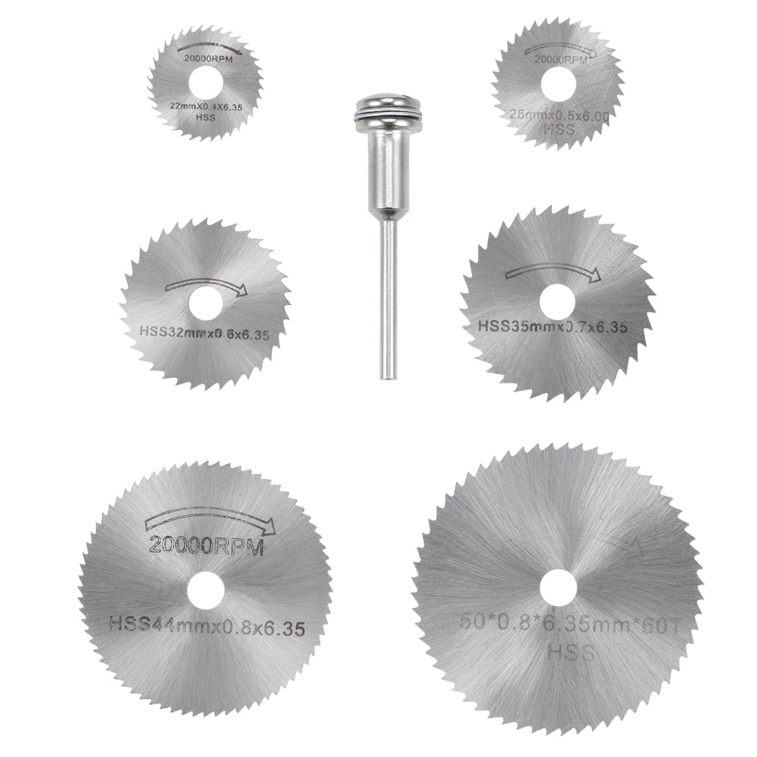 6 Pcs Mini Saw Blades HSS High Speed Steel with 1/8inch Mandrel Walmart Canada