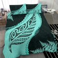 thumbnail image 3 of Signature Custom, Juego de cama Paua Shell Maori Silver Fern Turquesa, 3 of 6
