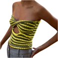 thumbnail image 5 of IROINNID Reduced Womens Sweater Sweater Vest Keyhole Neck Pullover Sweater Stripes Loose Short Length Sleeveless Breast Wrap Beautiful Back Knitting Vest Hollow Tube Tops, 5 of 8