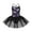 Dark Night Black, variant on TiaoBug Girls Glitter Spaghetti Shoulder Straps Mermaid Gymnastics Leotard Tutu Dress 3-10