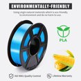 thumbnail image 5 of SUNLU Silk PLA+ 3D Printer Filament,1.75mm,Dimensional Accuracy +/- 0.02 mm,1kg(2.2LBS)/ Spool,Blue, 5 of 6