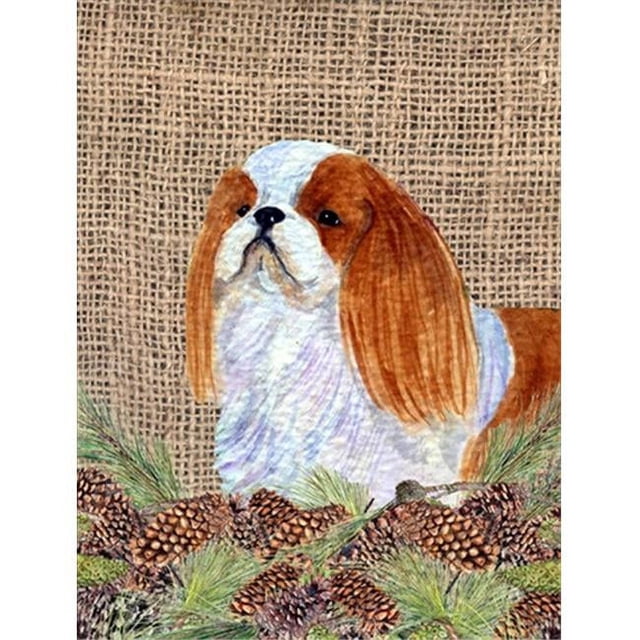Carolines Treasures SS4096CHF 28 x 40 In. English Toy Spaniel Flag Canvas- House Size
