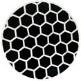 thumbnail image 3 of Favors Handicraft 18" Round Honeycomb Bone Inlay Side Table in Black and White, 3 of 3