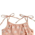 thumbnail image 2 of PENGXIANG Nouveau-Né Bébé Fille Pâquerette Imprimé Coton Romper Combinaison Sans Manches, 2 of 4