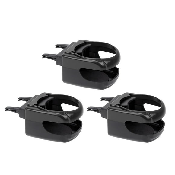 UPOUART 3Pcs Adjustable Cup Holder for Car Black Universal Fit with Water Drink Rack Function