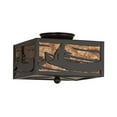 thumbnail image 2 of Meyda Tiffany 23991 Canoe At Lake 2 Light 14-1/2" Wide Flush Mount Ceiling Fixture -, 2 of 5