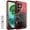 Red, variant on Allytechgroup Shockproof Phone Case for Samsung Galaxy S25 Ultra, Military-Grade Protection, MagSafe & Car Mount Compatible, TPU/PC Bumper, Water-Resistant Case for Samsung Galaxy S25 Ultra,Silver