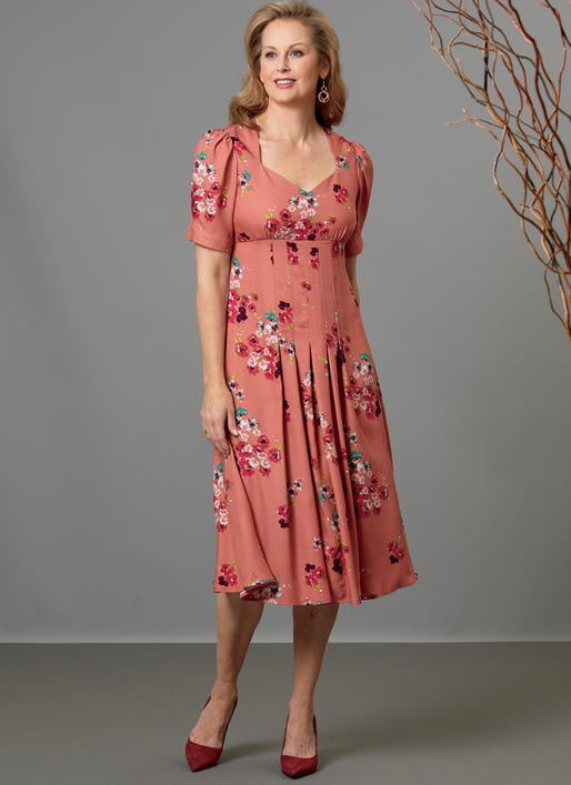 Butterick Pattern Misses' Dress-6-8-10-12-14