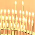 thumbnail image 4 of Tall Gold Birthday Candles, 100 Set, Celebration Stadium, Slow Burning, Minimal Wax Drip, Unscented, 4 of 6