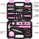 thumbnail image 2 of Juego de herramientas DEKOPRO Pink de 42 piezas para mujeres que reparan el hogar, 2 of 7