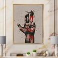 thumbnail image 2 of Designart 'Gun Hand Sign With Man Shooting Gun' Modern Framed Canvas Wall Art Print, 2 of 5