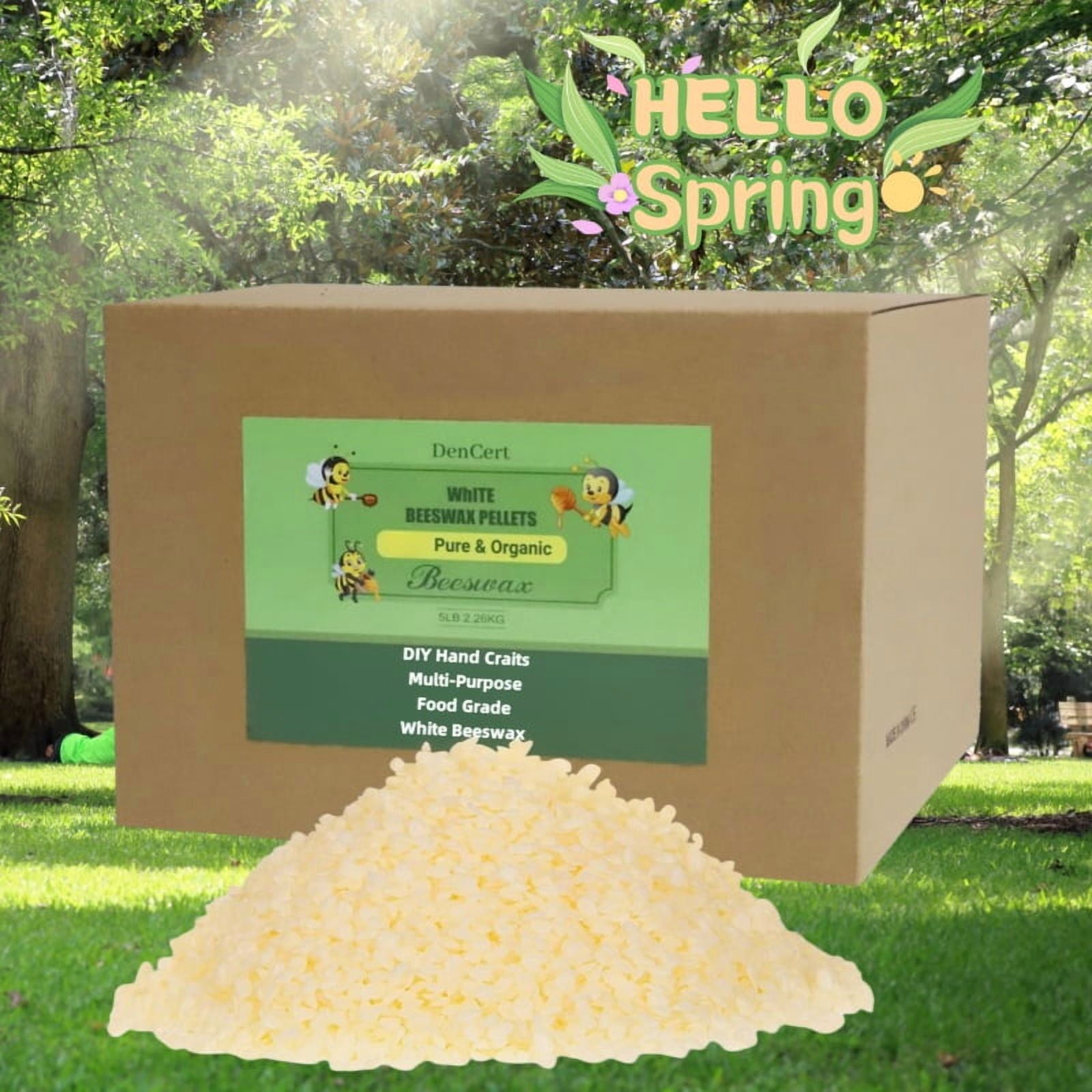 5LB beeswax granules, food grade beeswax, triple filtered beeswax granules, perfect for DIY projects, soap making supplies, for candle making, can be used as gifts