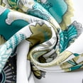 thumbnail image 4 of DriftAway Layla Room Darkening Valance for Kitchen Classic America Style Floral Leaves 18 Inch Length Valance for Living Room Bedroom Rod Pocket Window Treatment 52x18 White Seafoam Gray 2 Pack, 4 of 8