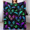 thumbnail image 5 of Yibo Funny Cat Blanket Cat Gifts for Girls Women Sleeping Cat for Kids Adults Soft Warm Cozy Fleece Blanket for Couch Sofa ​Bed, 5 of 8