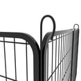 thumbnail image 6 of Pefilos 39"x27" Heavy Duty Metal Pet Playpen Portable Outdoor Folding 16-Panel Large Indoor Metal Puppy Dog Run Fence 2 Doors, Black, 6 of 10