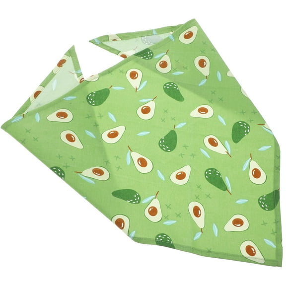 NICEXMAS Green Polyester Pet Dog Triangular Bandana for Party and Everyday Use